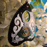 'Mystic Christmas' Handmade Resin Handpainted Shimmery Colorshifting Planchette Ornament