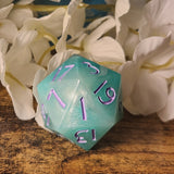 'Cloudbed' Sharp Edge Handmade Resin 30mm D20 Polyhedral Gaming Dice Chonk
