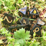 'Caleb Widogast' Inspired Mighty Nein Colorshifting Handmade Resin Fire Polyhedral Gaming Dice Set