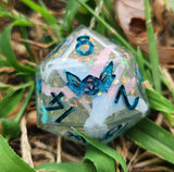 'I Just Want a HUG' Pastel Tentacles Mylar TTRPG Polyhedral Gaming 30mm D20 Chonky Boi