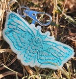 Glow in the Dark Handmade Resin Witchy Cottagecore Moth Keychain