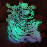'Mari Lwyd' Handmade Resin Glow in the Dark Handpainted Ornament
