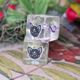 'Moving Shadows' Individual Handmade Resin Colorshifting Shimmer TTRPG Board Game D6 Dice