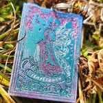 'Temperance' Handmade Resin Colorshifting Tarot Card Keychain