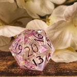 'Fairy Lights' Variant Opalescent Flake Colorshifting Handmade Resin Shimmery TTRPG Polyhedral Gaming SPINDOWN Dice D20