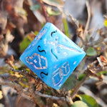 ‘Magical Item Randomizer’ Handmade Resin Opalescent Flakes Opaque DM D10 TTRPG Polyhedral Gaming Dice