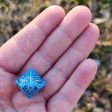 ‘Magical Item Randomizer’ Handmade Resin Opalescent Flakes Opaque DM D10 TTRPG Polyhedral Gaming Dice