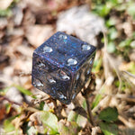 'Pips & Potions' Shimmery Colorshifting Handmade Resin Potion Bottle Pip D6 Tabletop Board Gaming Dice