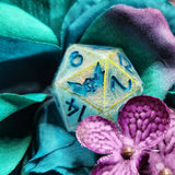 'Overstimulated' Microscratched Handmade 30mm D20 Dice