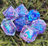 'Kawaii' Handmade Polyhedral Dice Set