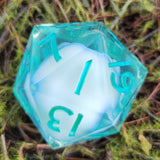 'Slug Life' Sea Slug 30mm Handmade D20 Gaming Dice