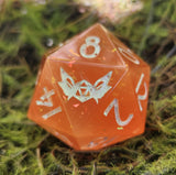 'Autumn's Touch’ Color Changing Handmade 30mm D20 Gaming Dice