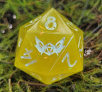 'Autumn's Touch’ Color Changing Handmade 30mm D20 Gaming Dice