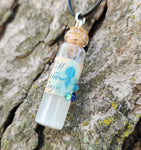 'Will-o-the-Wisp' Glow in the Dark Liquid Potion Bottle Necklace