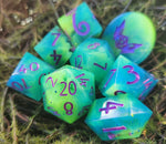 'Contamination' Handmade Polyhedral Dice Set