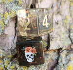 'A Delicate Death' Handmade Floral Skull D6 Pairs