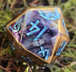 'The MEOWchemist is IN’ Handmade 30mm D20 Gaming Dice