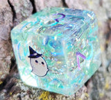 'White Opal Witch' Variant Designs Handmade D6 Gaming Dice