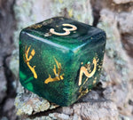 Keyleth Critical Role Inspired Nature Handmade Resin Individual Gaming D6 Dice TTRPG