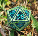 'Questionable Mimicry' Shimmery Mimic Handmade Resin 30mm Polyhedral Gaming Dice Chonk