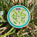 'Morality Coin' Good vs Evil Handmade Resin D2 Gaming TTRPG Chance Flip