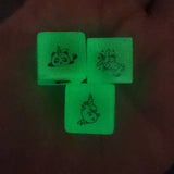 'Curiously Cute Critters' Glow in the Dark Fantasy Unicorn Individual Handmade D6