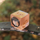 'Don't Lose Your HeAd' Colorshifting Shimmery Orange Skull Halloween Individual Handmade Resin D6