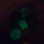 'Toxic' Neon Glow in the Dark Handmade Resin TTRPG Polyhedral Gaming Dice Set