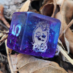 'Skulls of a Feather' Shimmery Handmade D6 Gaming Dice