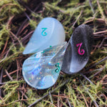 'Oloid' Shimmery Handmade Resin Alternative Shape D4 TTRPG Gaming Dice