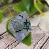 Individual OOAK Handmade Resin Alternative Die Style Polyhedral TTRPG Gaming Dice Faceted Diamond D4