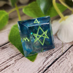 Individual OOAK Handmade Resin Alternative Die Style Polyhedral TTRPG Gaming Dice Faceted Diamond D4