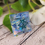 Individual OOAK Handmade Resin Alternative Die Style Polyhedral TTRPG Gaming Dice Faceted Diamond D4