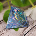 Individual OOAK Handmade Resin Alternative Die Style Polyhedral TTRPG Gaming Dice Faceted Diamond D4