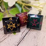 Individual OOAK Handmade Resin Alternative Die Style Polyhedral TTRPG Gaming Dice Faceted Diamond D4