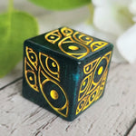 'Arcane Eye' 20mm Oversized Eye Pipped Image D6 TTRPG Individual Gaming Dice