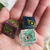 'Arcane Eye' 20mm Oversized Eye Pipped Image D6 TTRPG Individual Gaming Dice