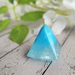 Individual OOAK Glow in the Dark Handmade Resin Alternative Die Style Polyhedral TTRPG Gaming Dice Faceted Diamond D4