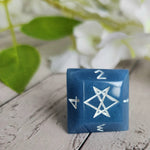 Individual OOAK Glow in the Dark Handmade Resin Alternative Die Style Polyhedral TTRPG Gaming Dice Faceted Diamond D4