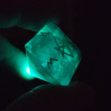 Individual OOAK Glow in the Dark Handmade Resin Alternative Die Style Polyhedral TTRPG Gaming Dice Faceted Diamond D4