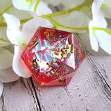 'Year of the Dragon' Handmade Resin Colorshifting 30mm TTRPG Polyhedral Gaming Dice Chonk D20