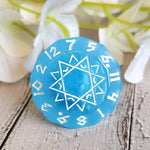 Glow in the Dark Zodiac Diamond Alternative Shaped D12 Handmade Resin TTRPG Gaming Dice