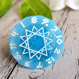 Glow in the Dark Zodiac Diamond Alternative Shaped D12 Handmade Resin TTRPG Gaming Dice