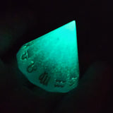 Glow in the Dark Zodiac Diamond Alternative Shaped D12 Handmade Resin TTRPG Gaming Dice