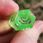 'Little Dice of Horrors' Handmade Resin Unique Alternative Shaped TTRPG D6 Gaming Dice with Hidden Surprise