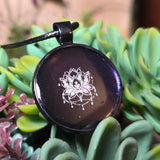 'Just Witchy Things' 1 Inch Colorshifting Handmade Round Pendant Necklace