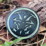 'Morality Coin' Individual Good vs Evil Handmade Resin D2 Gaming TTRPG Chance Flip