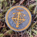 'Morality Coin' Individual Glow in the Dark Good vs Evil Handmade Resin D2 Gaming TTRPG Chance Flip