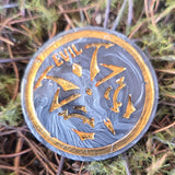 'Morality Coin' Individual Glow in the Dark Good vs Evil Handmade Resin D2 Gaming TTRPG Chance Flip