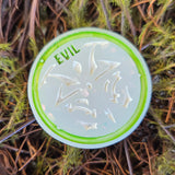 'Morality Coin' Individual Glow in the Dark Good vs Evil Handmade Resin D2 Gaming TTRPG Chance Flip